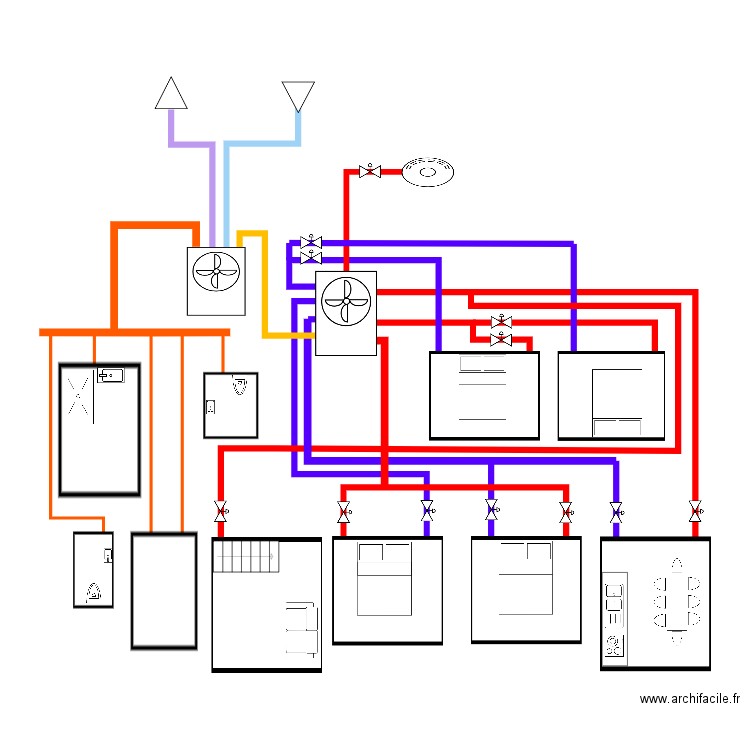 vmc. Plan de 0 pièce et 0 m2