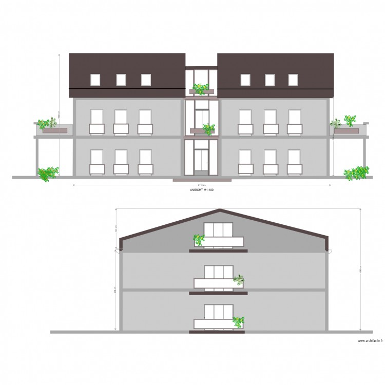 PLAN COUPE FULDA. Plan de 0 pièce et 0 m2