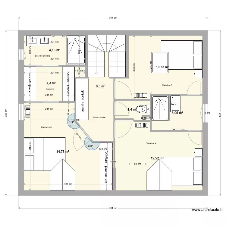 Comble ABLEIGES GRANDE MAISON. Plan de Comble ABLEIGES GRANDE MAISON. Plan de