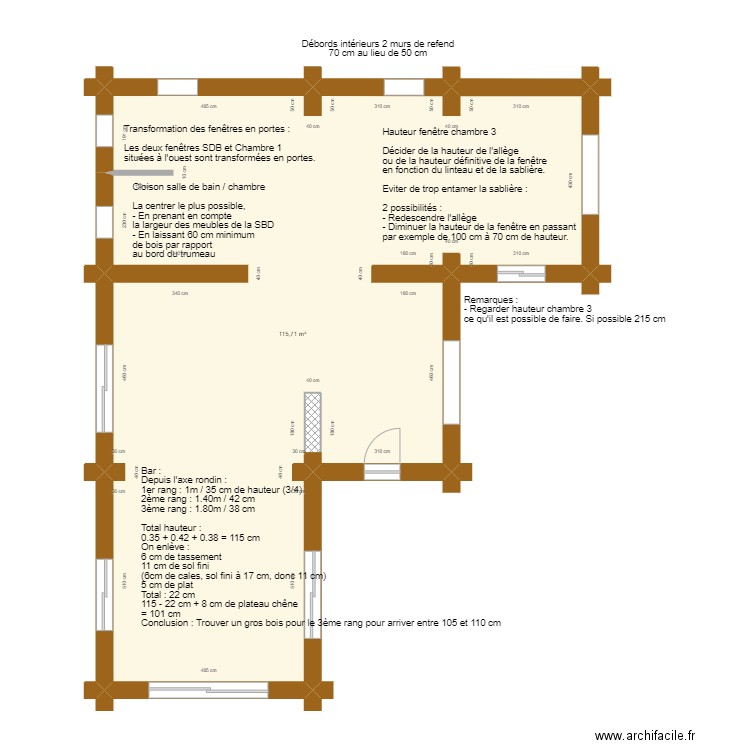 Plan Type centre équestre. Plan de 1 pièce et 116 m2