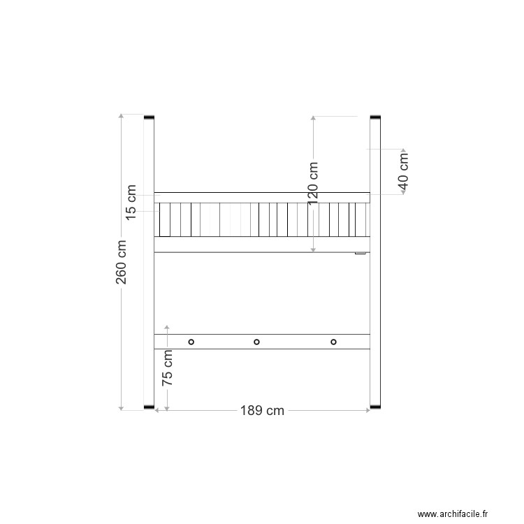 Chambre cm. Plan de 0 pièce et 0 m2