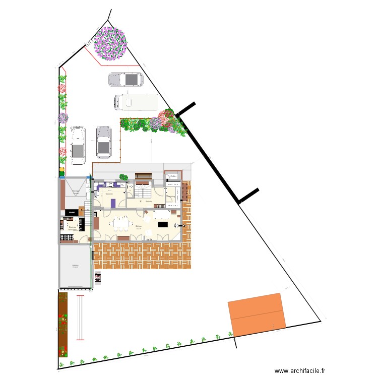 Maison Houppeville Etude 8 bis. Plan de 0 pièce et 0 m2