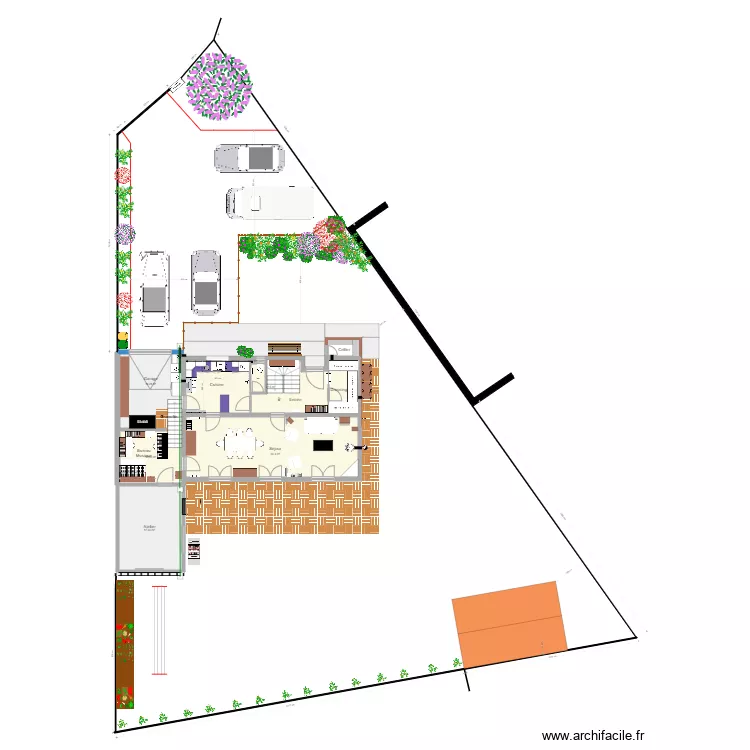 Maison Houppeville Etude 8 bis. Plan de 0 pièce et 0 m2