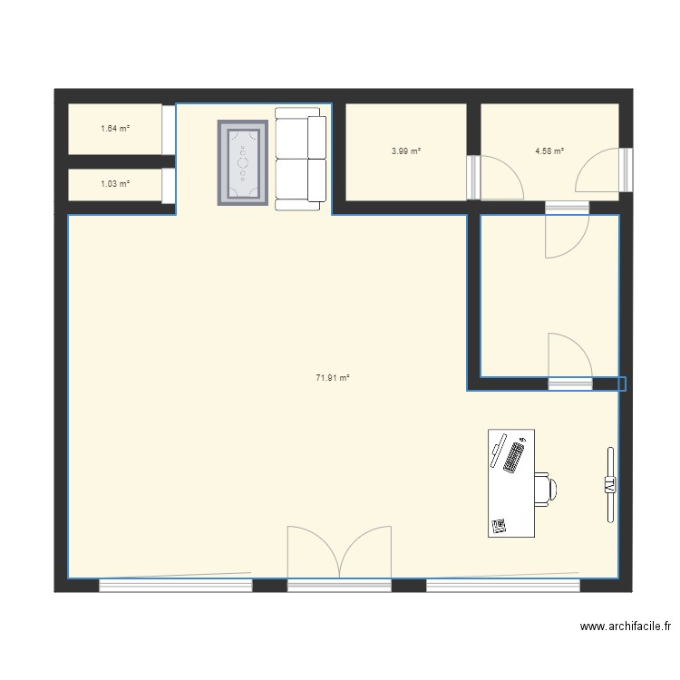 MAGASIN. Plan de 0 pièce et 0 m2