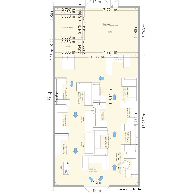 DIA MEUBLES. Plan de 2 pièces et 280 m2