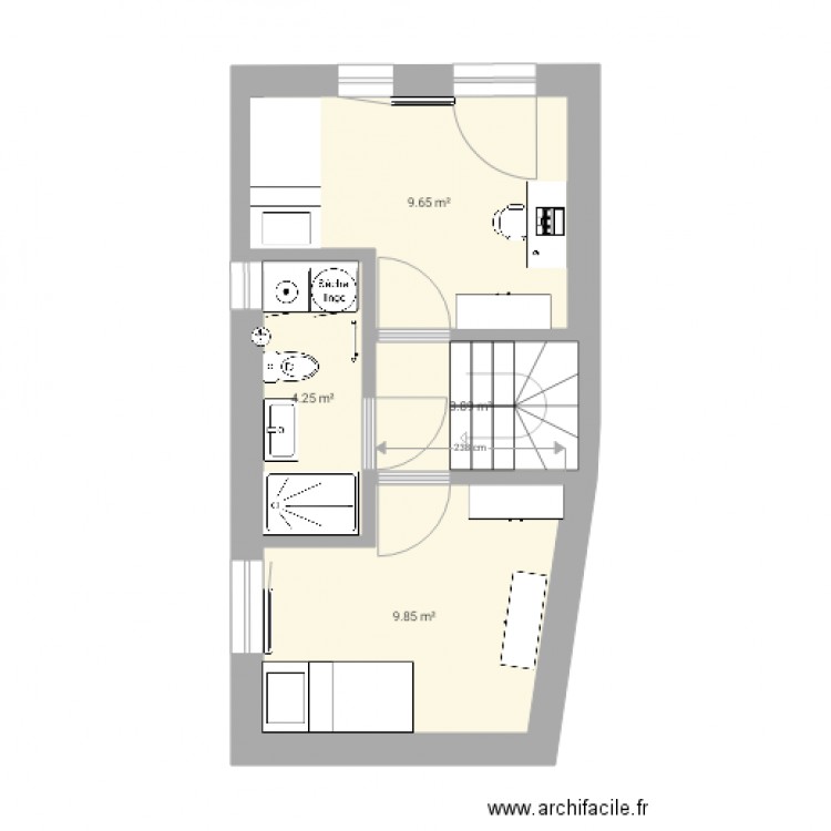 Maison 1er niveau . Plan de 0 pièce et 0 m2