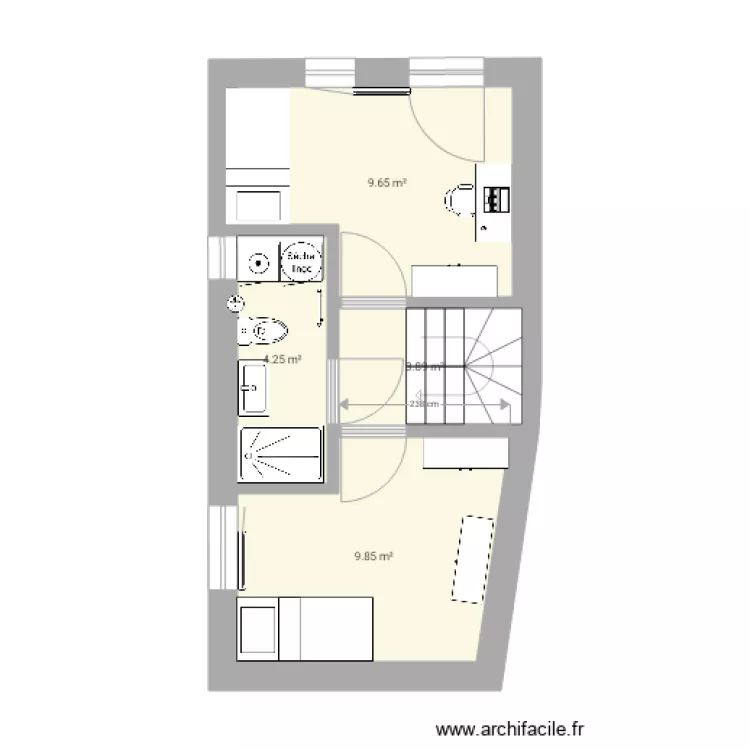 Maison 1er niveau . Plan de 