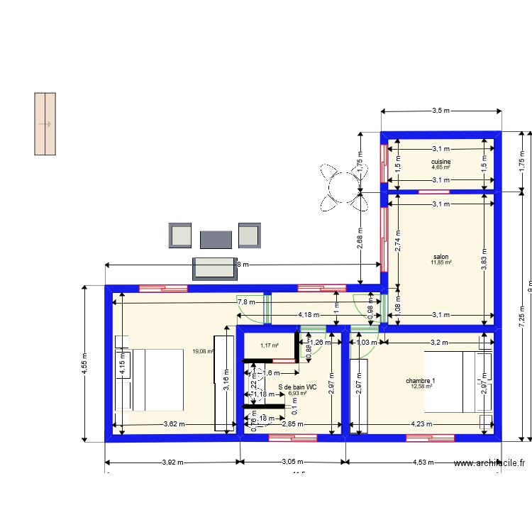 fayole 11 A v2. Plan de 0 pièce et 0 m2