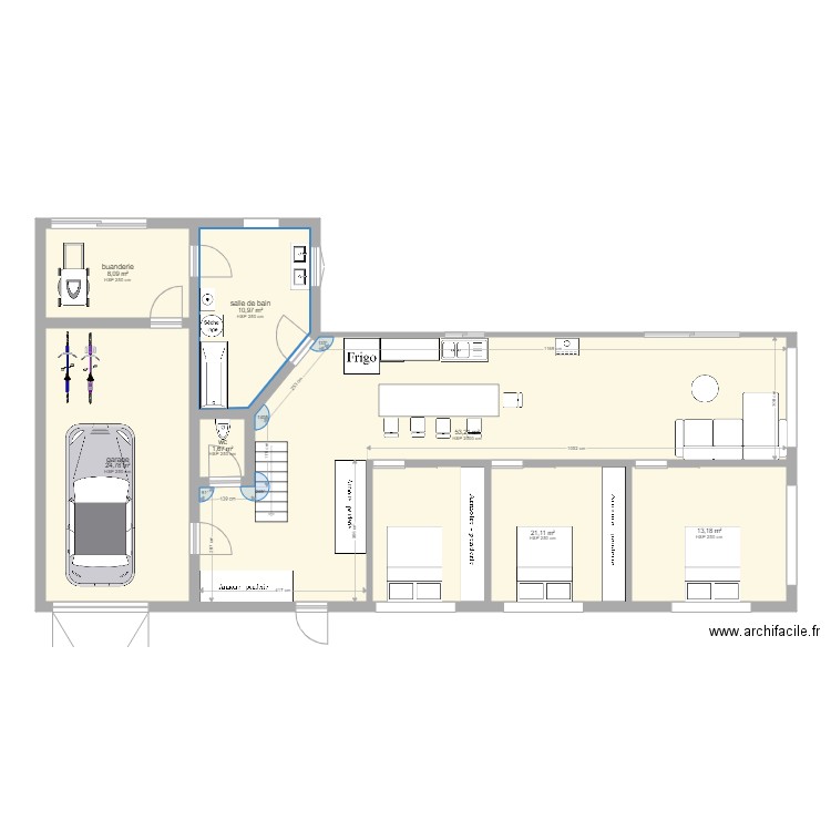 Maison. Plan de 0 pièce et 0 m2