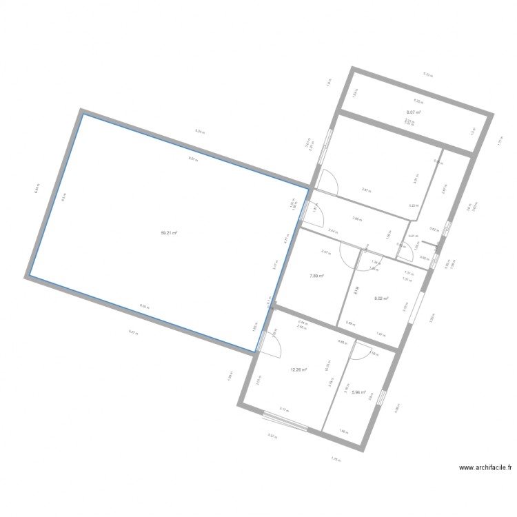 xv39 agrandissement 6. Plan de 0 pièce et 0 m2