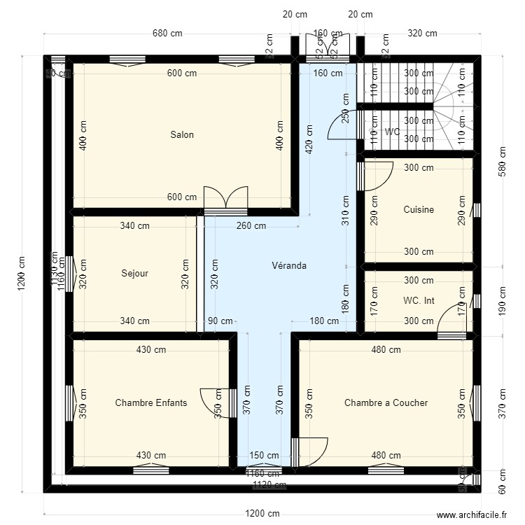 Plan de terrain 12x12 Client 46 49 28 33. Plan de 10 pièces et 121 m2