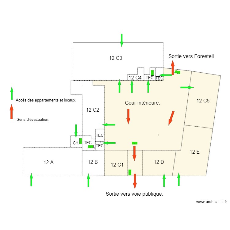 Forestell implantation complète. Plan de 0 pièce et 0 m2