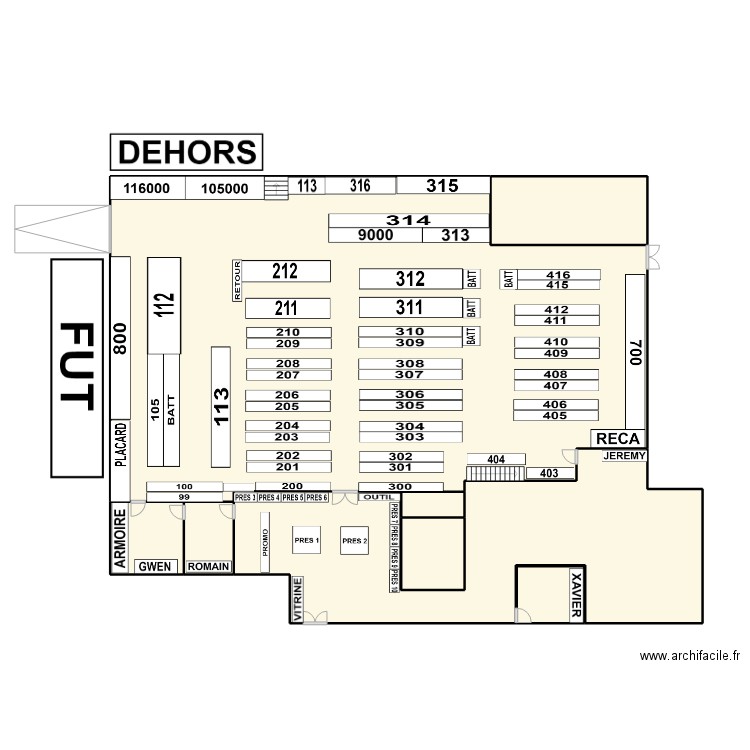 Nimes Vi. Plan de 8 pièces et 105 m2