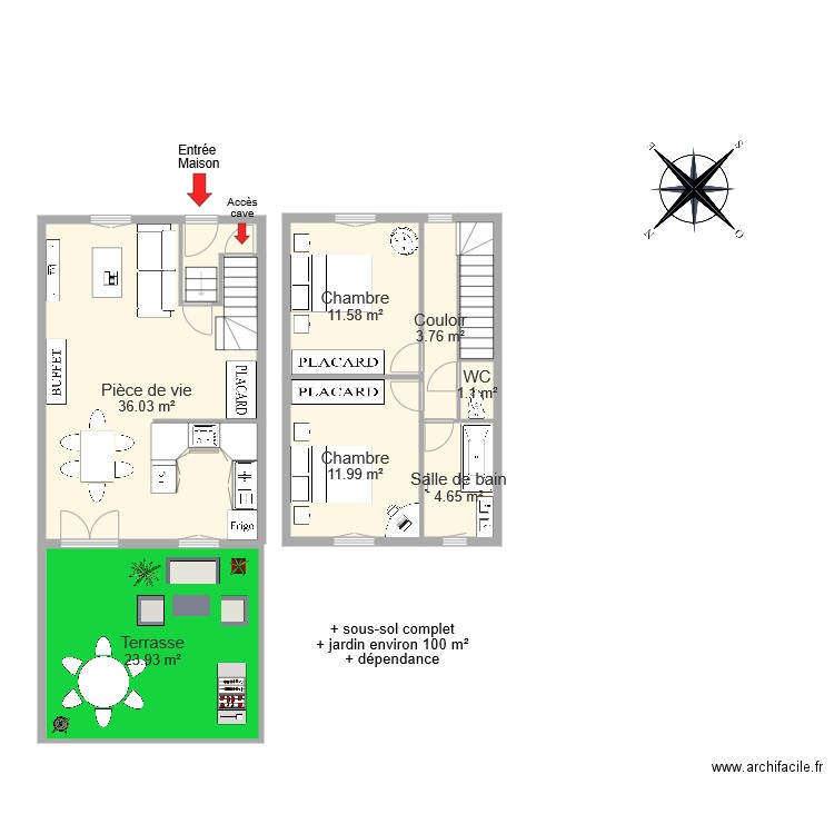 CONRAUX. Plan de 0 pièce et 0 m2