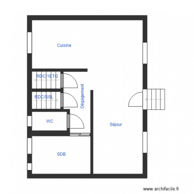 BRIE RDC. Plan de 0 pièce et 0 m2