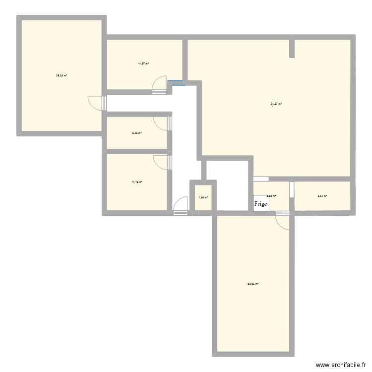 maison ii. Plan de 9 pièces et 165 m2