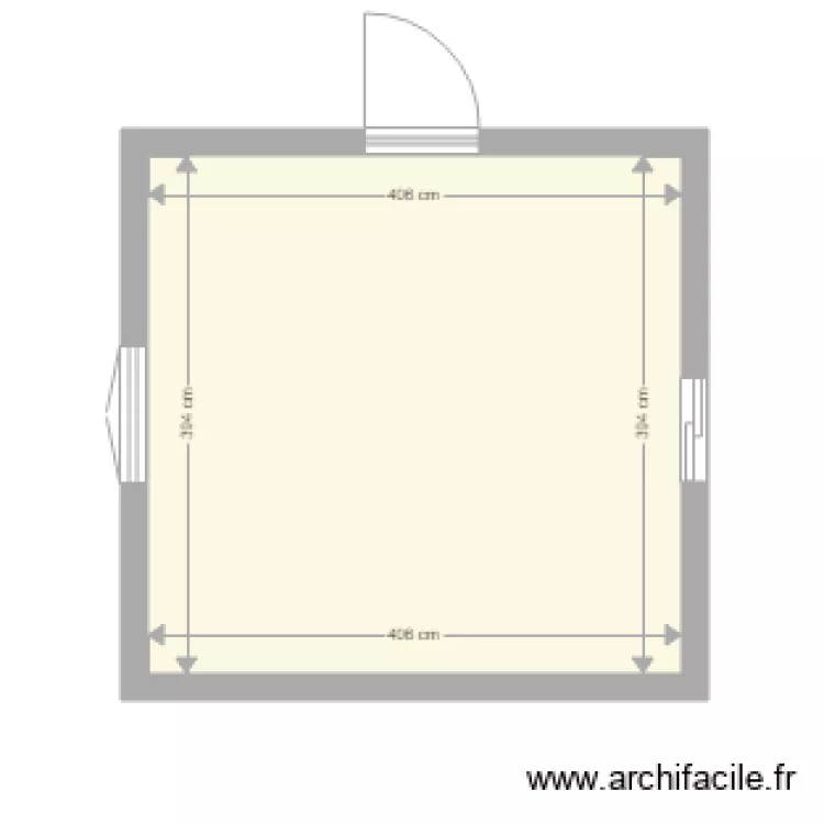 chambre. Plan de 