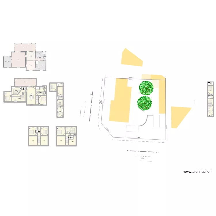 Maison StSeb 09-26. Plan de 38 Pièces et 285 m² Maison StSeb 09-26. Plan de 38 Pièces et 285 m²