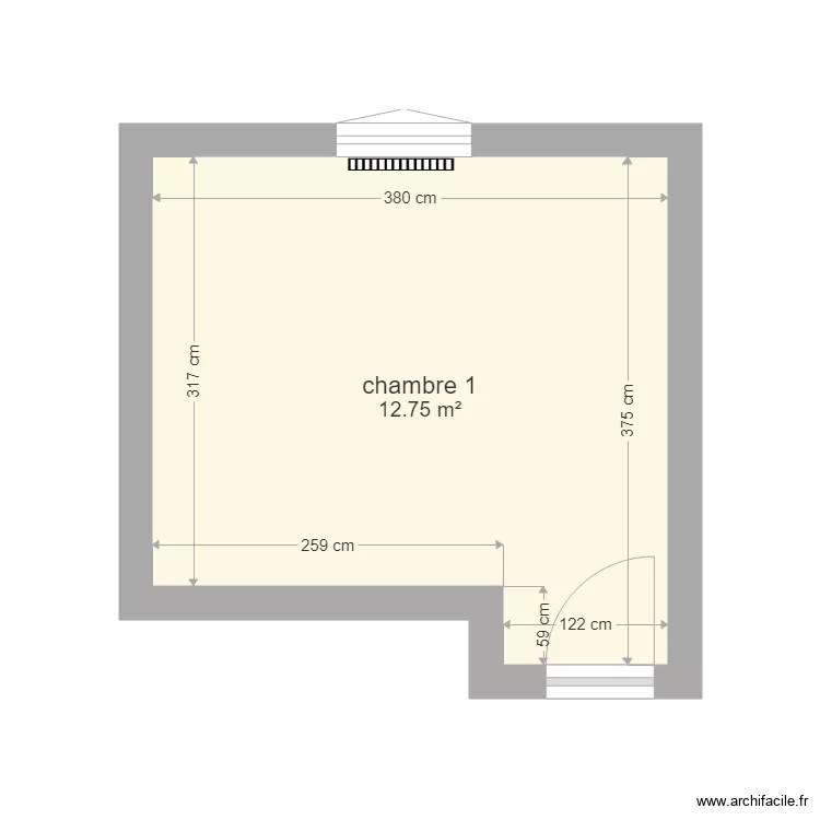 chambre 1. Plan de chambre 1. Plan de