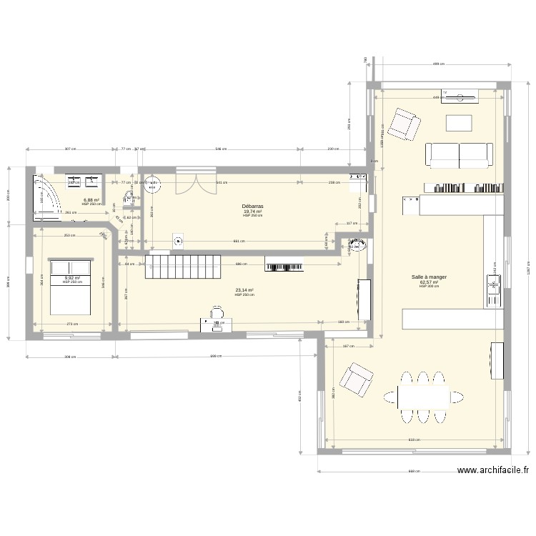 Maouris nord sud 5 avec étage. Plan de 0 pièce et 0 m2