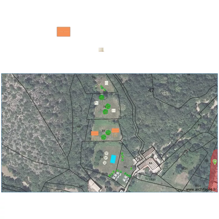 les plantiers. Plan de les plantiers. Plan de
