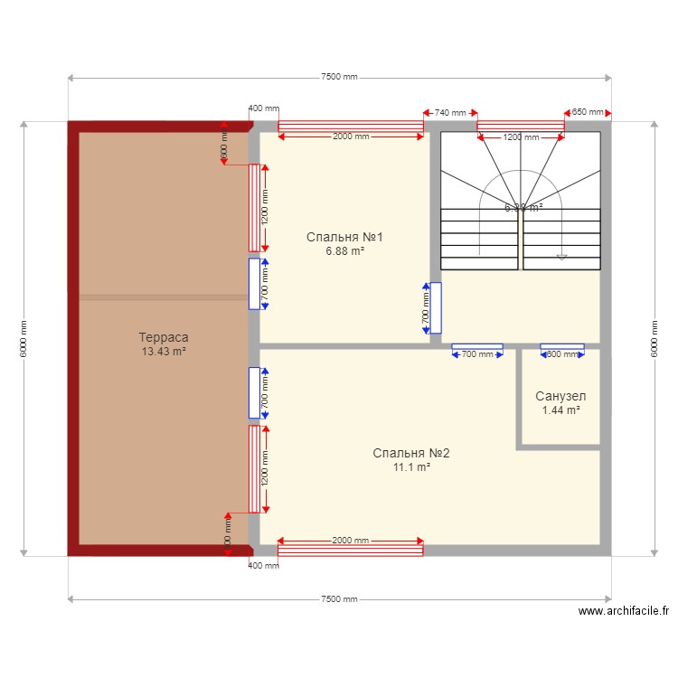 45 9. Plan de 0 pièce et 0 m2