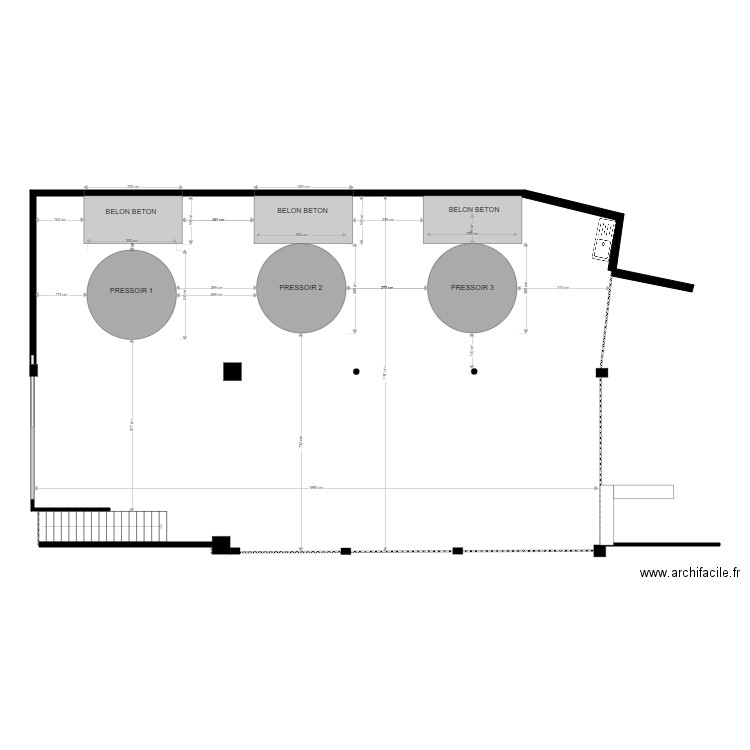 pressoirs. Plan de 0 pièce et 0 m2