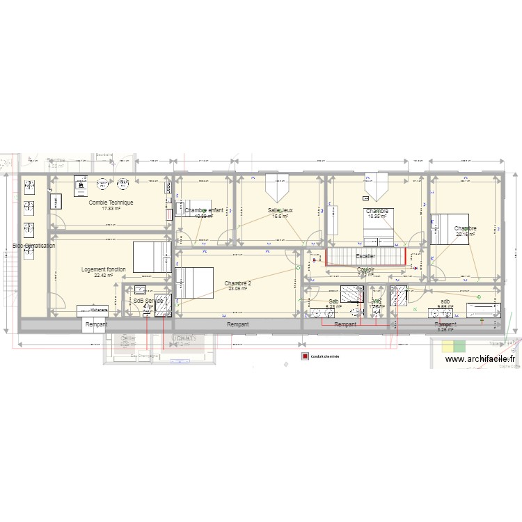 Les Guetieres RDC. Plan de 0 pièce et 0 m2