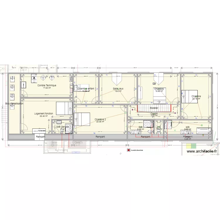 Les Guetieres RDC. Plan de Les Guetieres RDC. Plan de