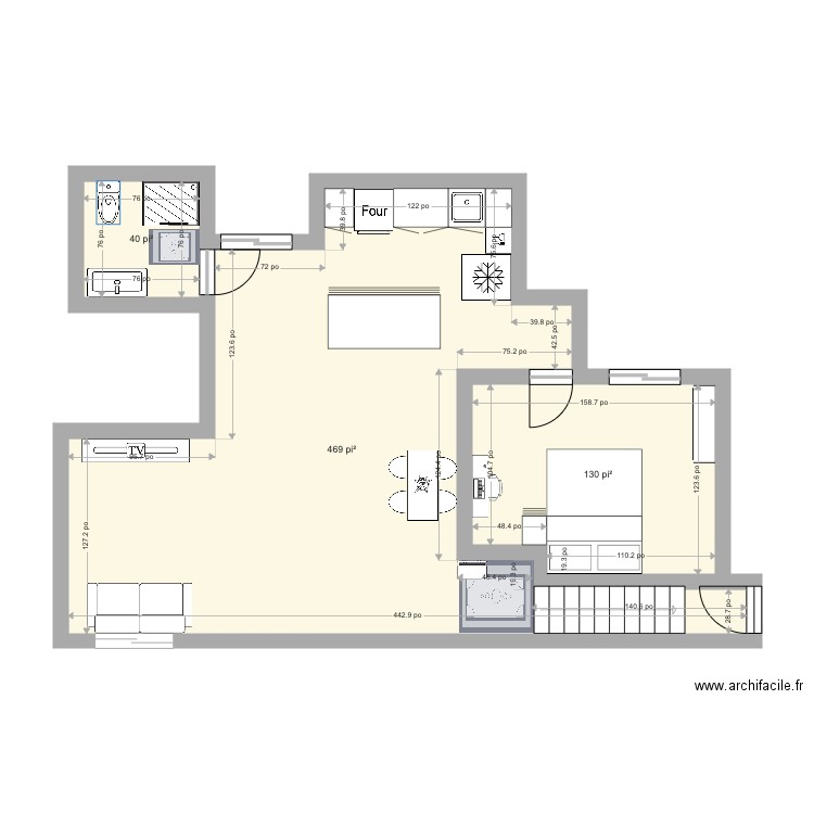Plan aménagement 1. Plan de 0 pièce et 0 m2