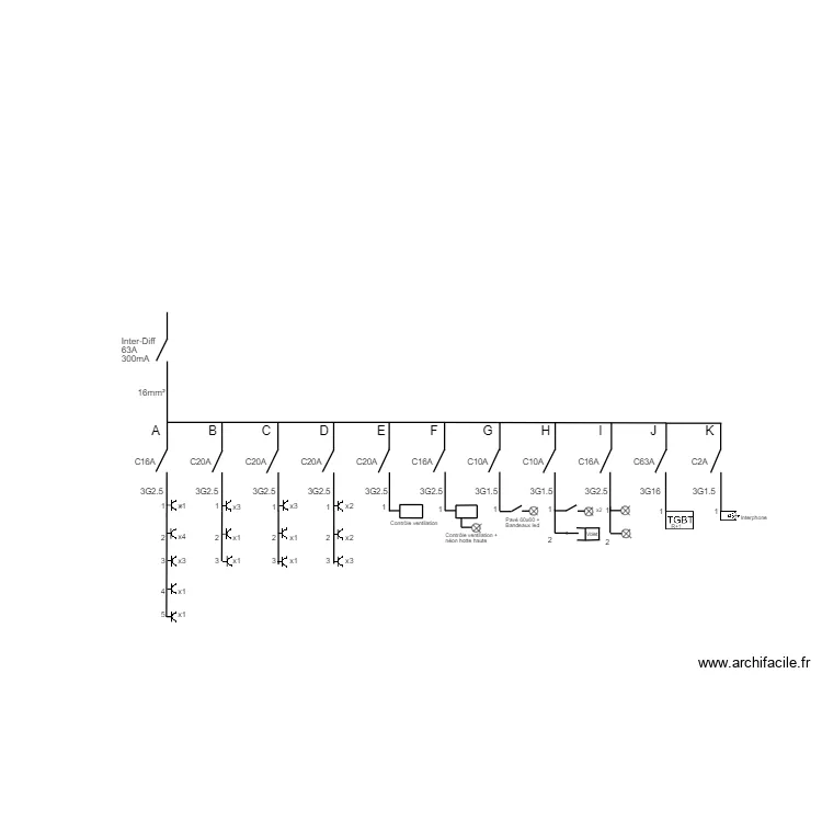 Petit Carr&eacute; sch&eacute;ma. Plan de 
