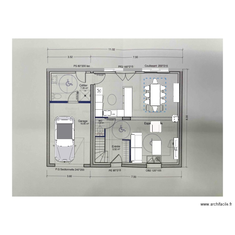 Plan Maison pintante. Plan de 0 pièce et 0 m2