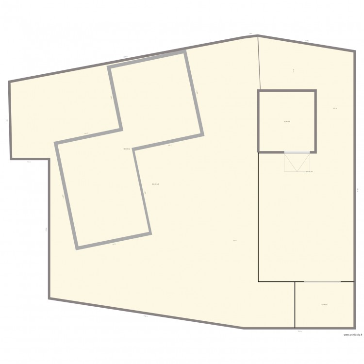 maison toit plat. Plan de 0 pièce et 0 m2