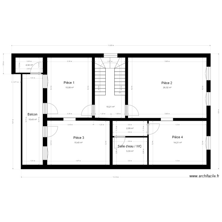 Foncier 0010 Peyrolière R1 110821. Plan de 0 pièce et 0 m2