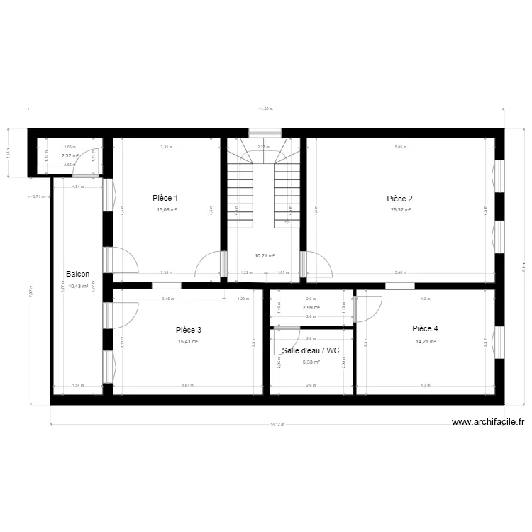 Foncier 0010 Peyroli&egrave;re R1 110821. Plan de 