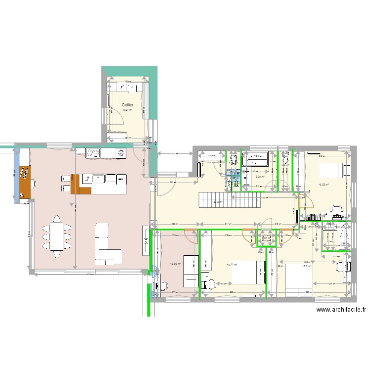 etage version 4. Plan de 0 pièce et 0 m2