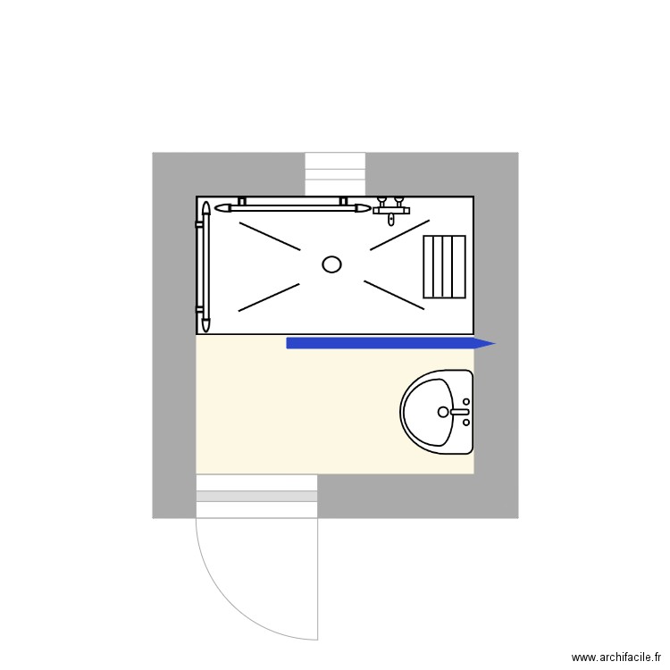 croquis sdb BERNAND JOEL 3. Plan de 0 pièce et 0 m2