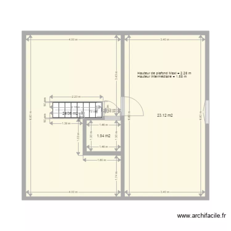 101 2&egrave;me Etage. Plan de 