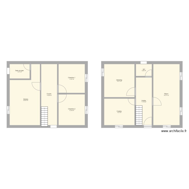 MEYER LAETITIA. Plan de 10 pièces et 134 m2