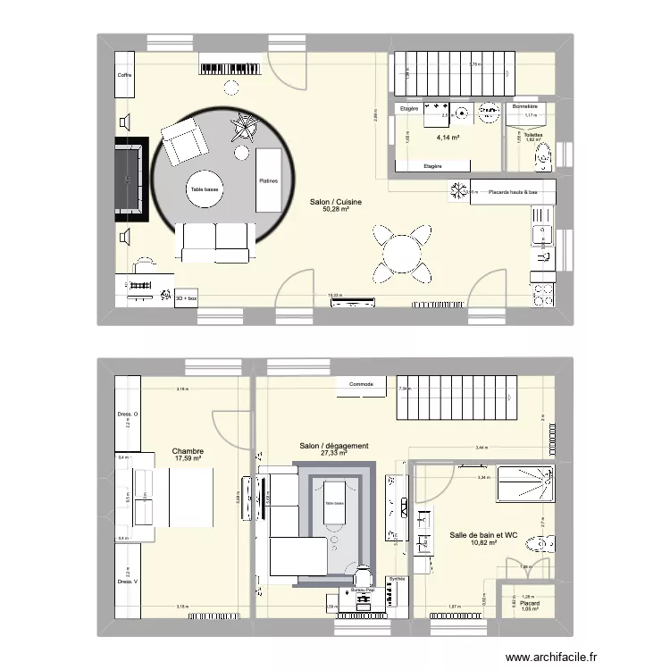 Bou&eacute;e - vision. Plan de 