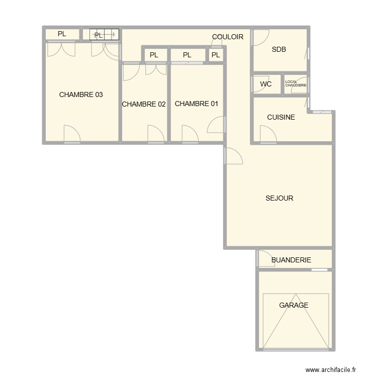 RDC CAISSARGUES 373. Plan de 15 pièces et 62 m2