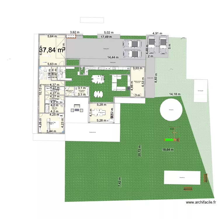 Val de cuberte vue 3D. Plan de 