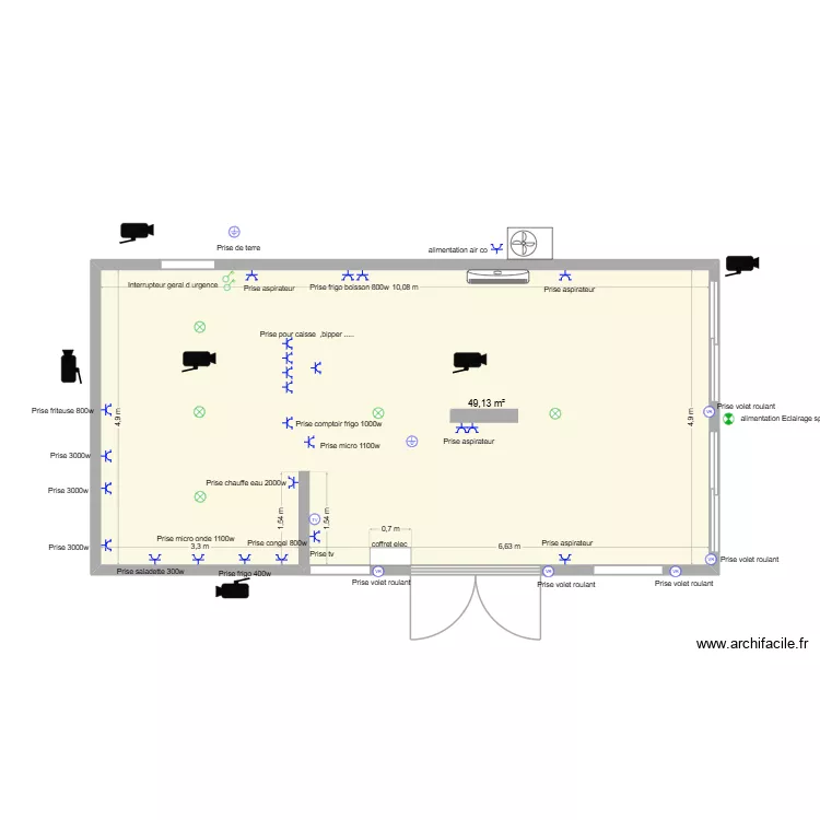plan elec. Plan de 1  et 49 m²
