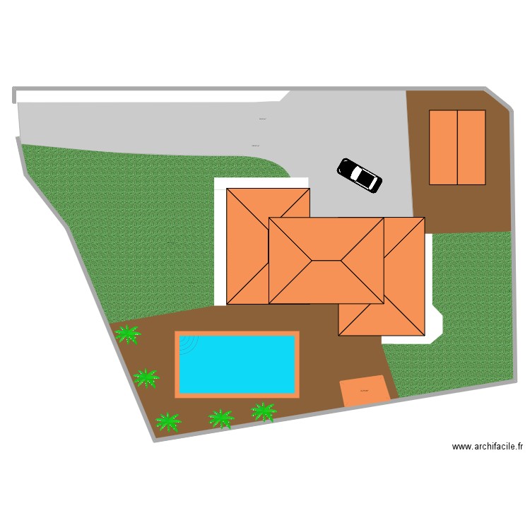 plan piscine 1. Plan de 1 pièce et 3 m2
