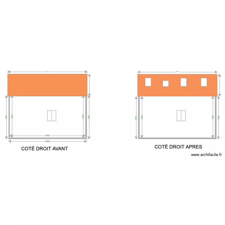 PLC FACE DRT. Plan de 