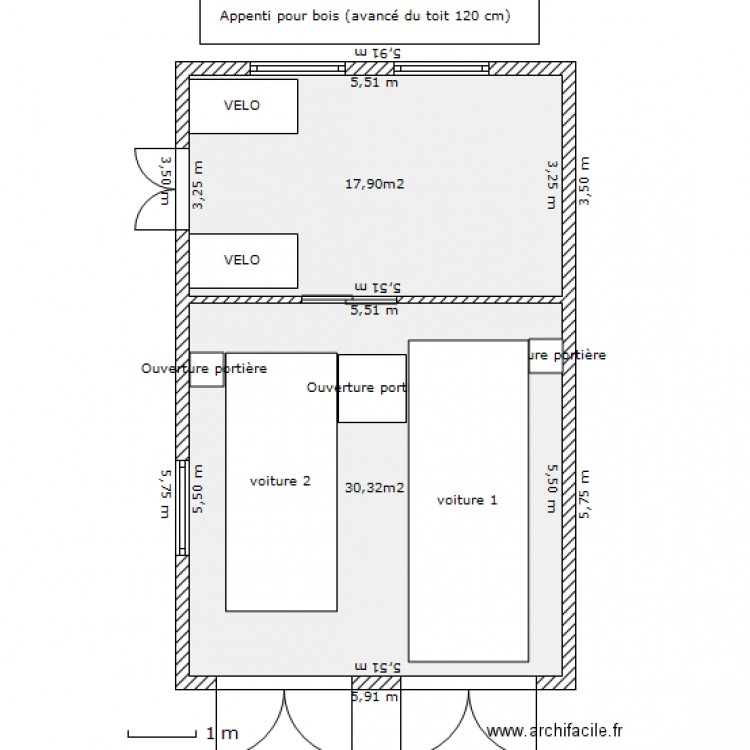 Annexe maison. Plan de 0 pièce et 0 m2