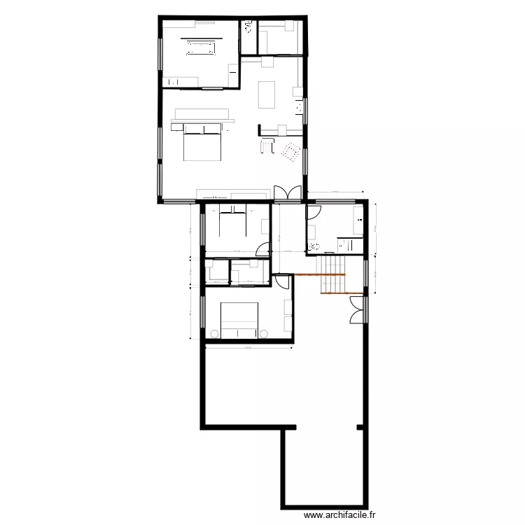 Roy &eacute;tage 1.3.4. Plan de 