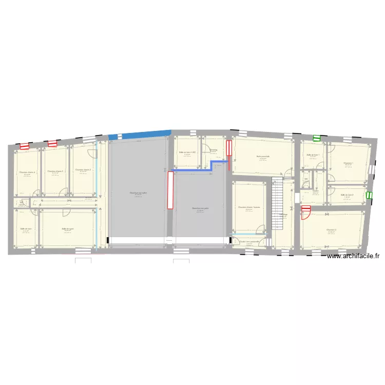 Mas Sarrians reprise m&eacute;tr&eacute;s. Plan de 