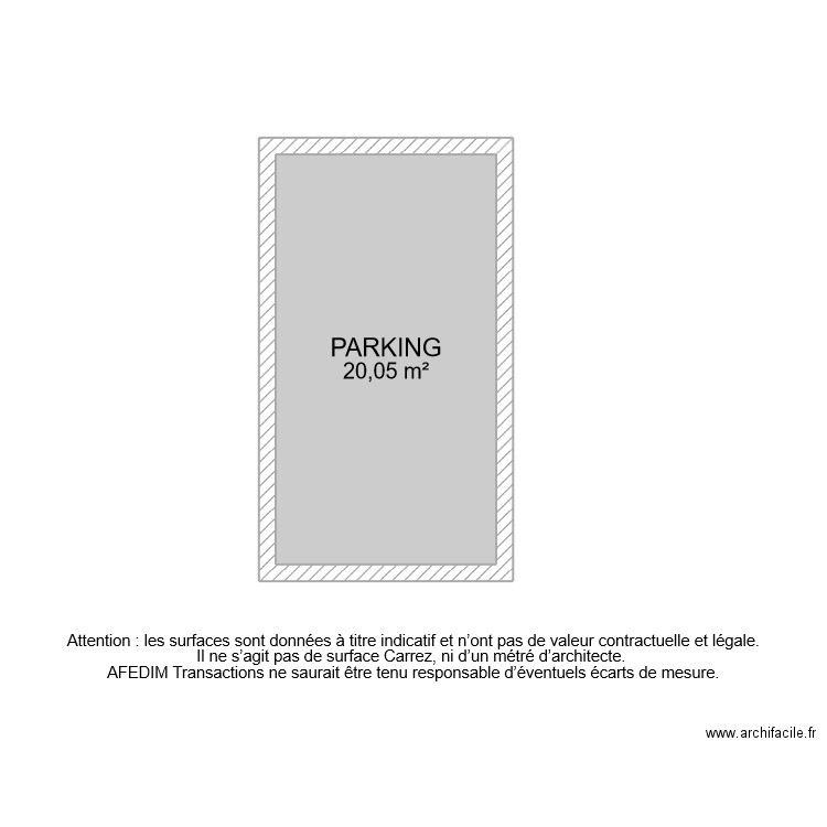 BI 11771 PARKING. Plan de 0 pièce et 0 m2