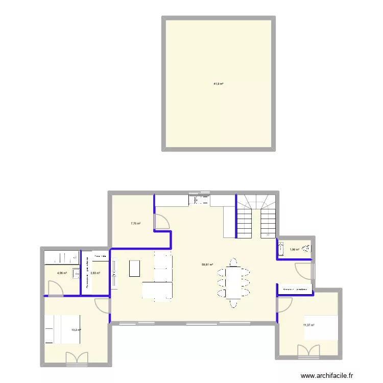 maison izon. Plan de 8 pièces et 145 m² maison izon. Plan de 8 pièces et 145 m²